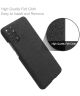 Xiaomi Redmi Note 11 / 11S Hoesje met Stoffen Afwerking Zwart