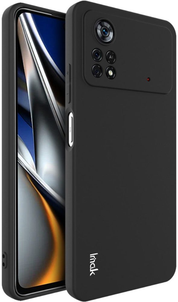 IMAK UC-3 Series Xiaomi Poco X4 Pro Hoesje Flexibel en Dun TPU Zwart afbeelding 1