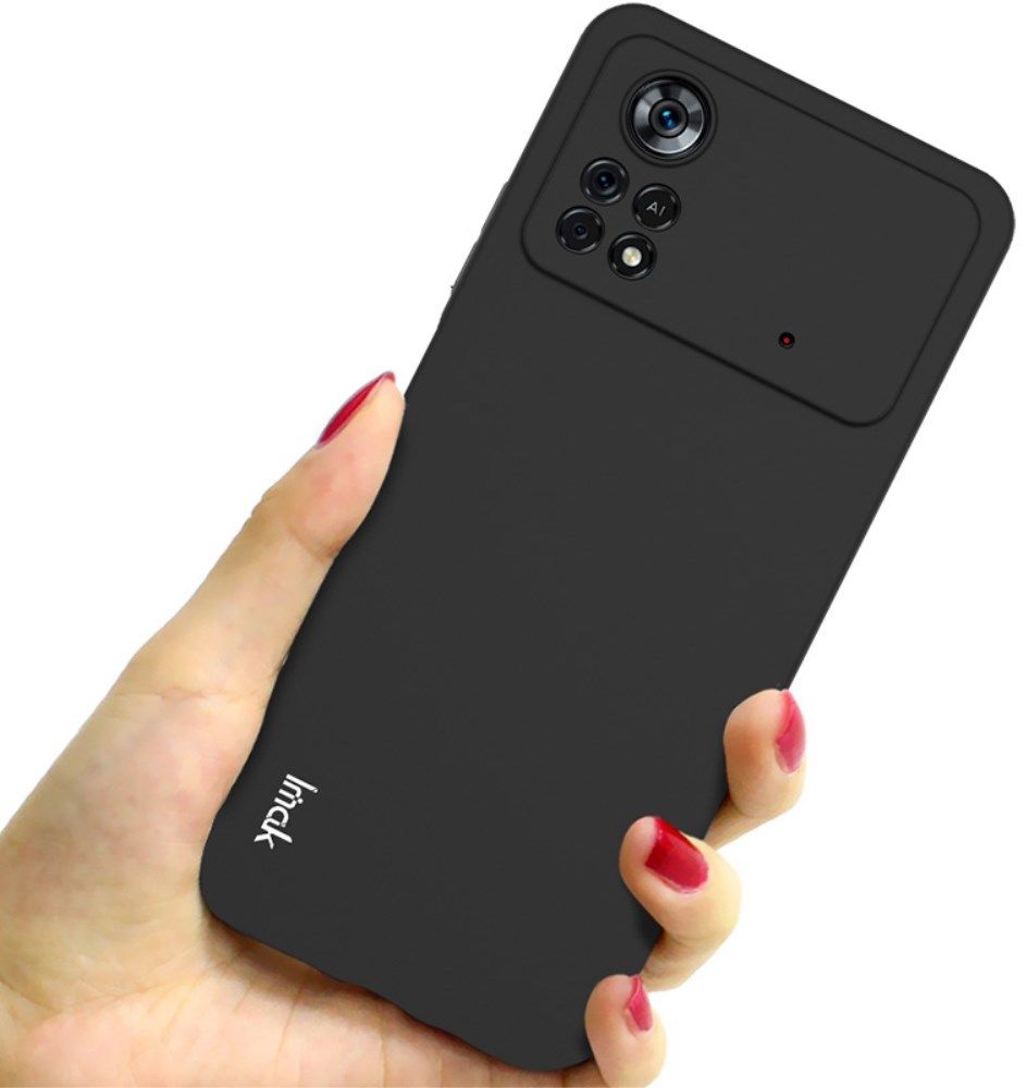 IMAK UC-3 Series Xiaomi Poco X4 Pro Hoesje Flexibel en Dun TPU Zwart afbeelding 3
