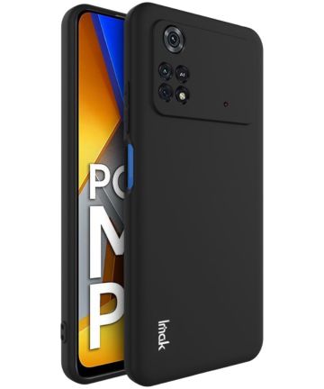 IMAK UC-3 Series Xiaomi Poco M4 Pro 4 Hoesje Flexibel en Dun TPU Zwart Hoesjes