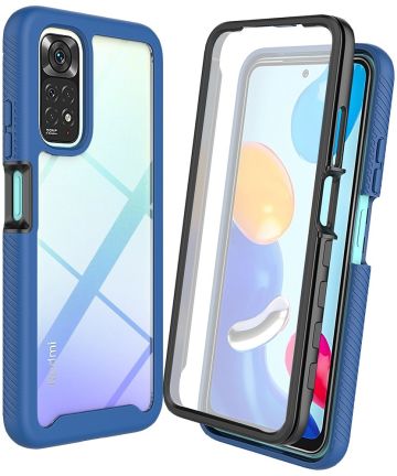 Xiaomi Redmi Note 11/11S Hoesje Full Protect 360° Cover Hybride Blauw Hoesjes