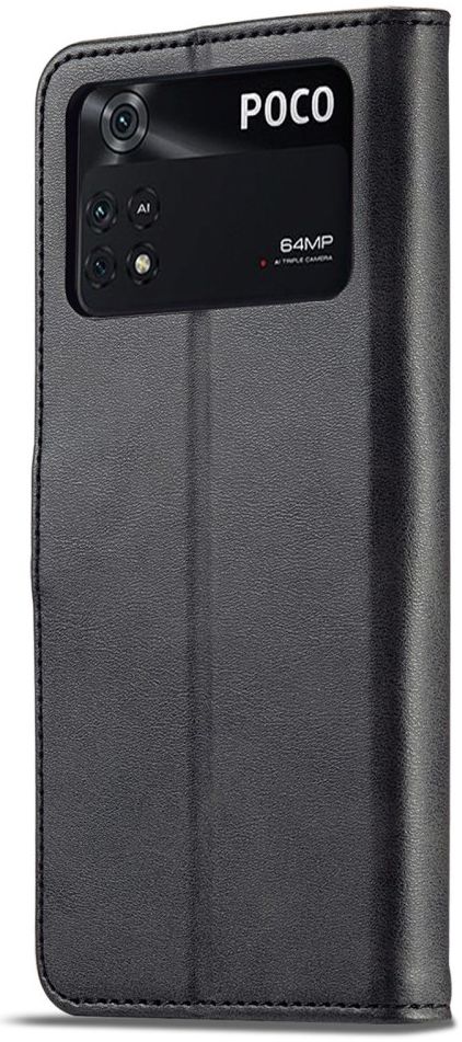 LC.IMEEKE Xiaomi Poco M4 Pro 4G Hoesje Portemonnee Zwart afbeelding 2