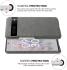 Google Pixel 7 Hoesje Hard Plastic met Stoffen Afwerking Grijs afbeelding 5