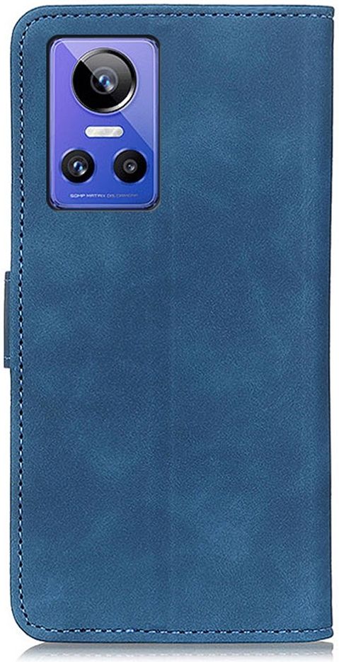 KHAZNEH Realme GT Neo 3 Hoesje Retro Wallet Book Case Blauw afbeelding 2