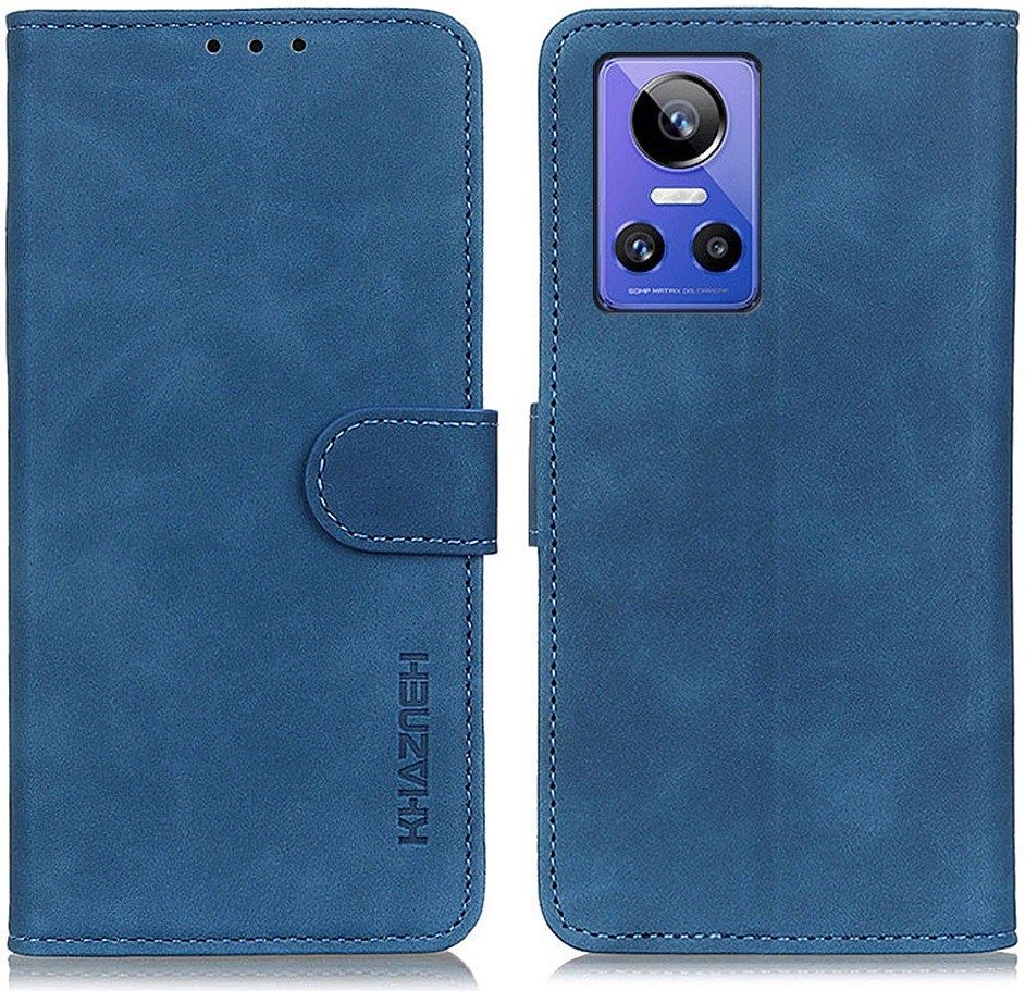 KHAZNEH Realme GT Neo 3 Hoesje Retro Wallet Book Case Blauw afbeelding 4