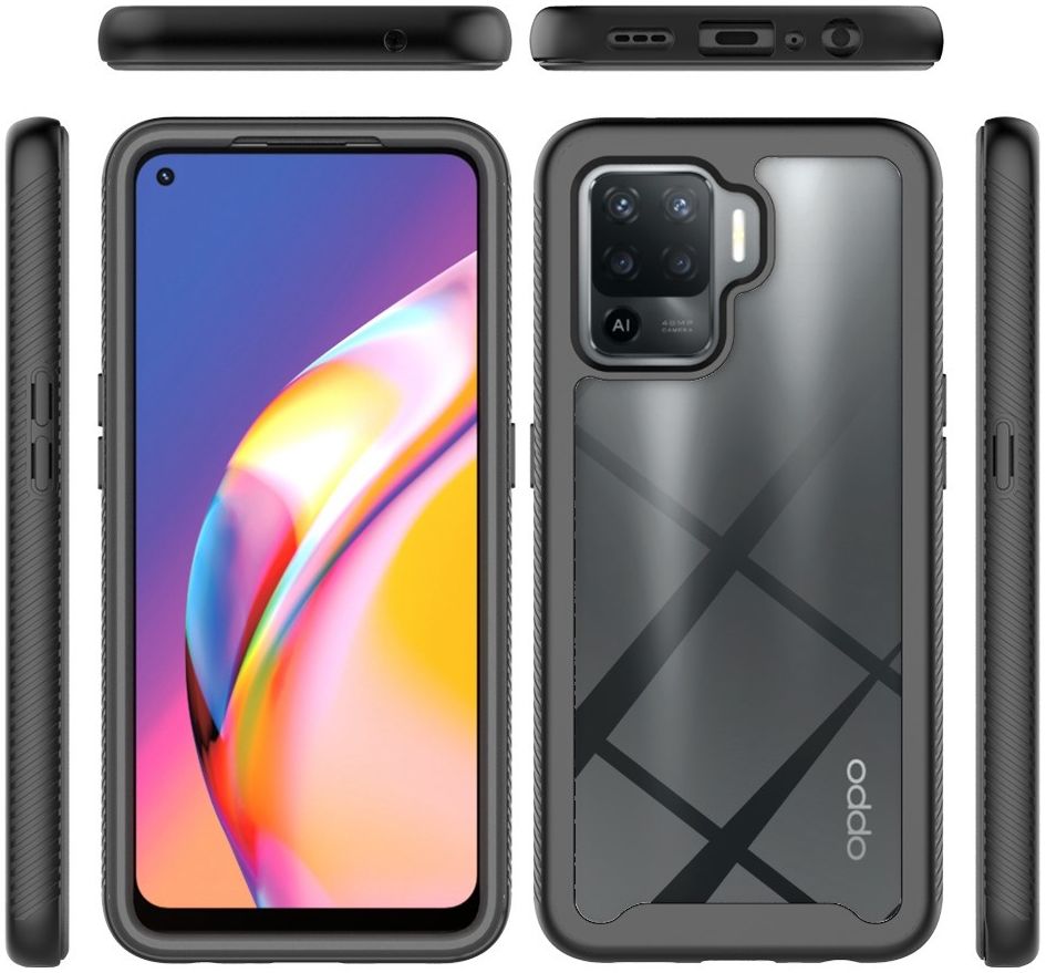 Oppo Reno5 Lite Hoesje Full Protect 360° Cover Hybride Blauw afbeelding 8