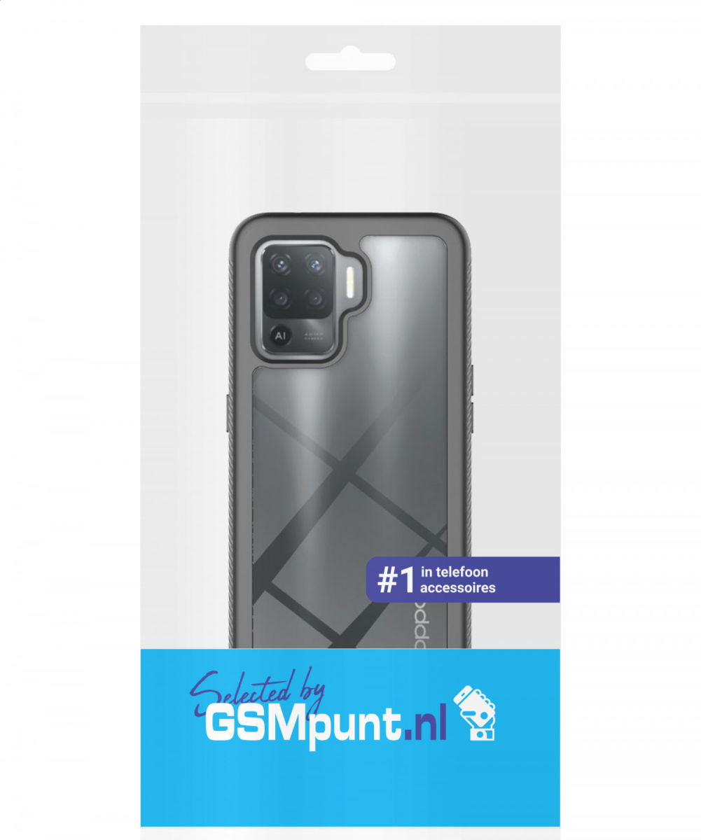 Oppo Reno5 Lite Hoesje Full Protect 360° Cover Hybride Blauw afbeelding 9