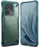 Ringke Fusion X OnePlus 10 Pro Hoesje Back Cover Transparant Groen
