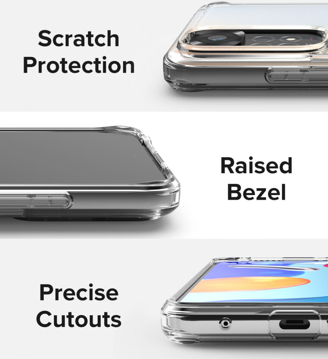 Ringke Fusion Xiaomi Redmi Note 11 / 11S Hoesje Transparant afbeelding 3
