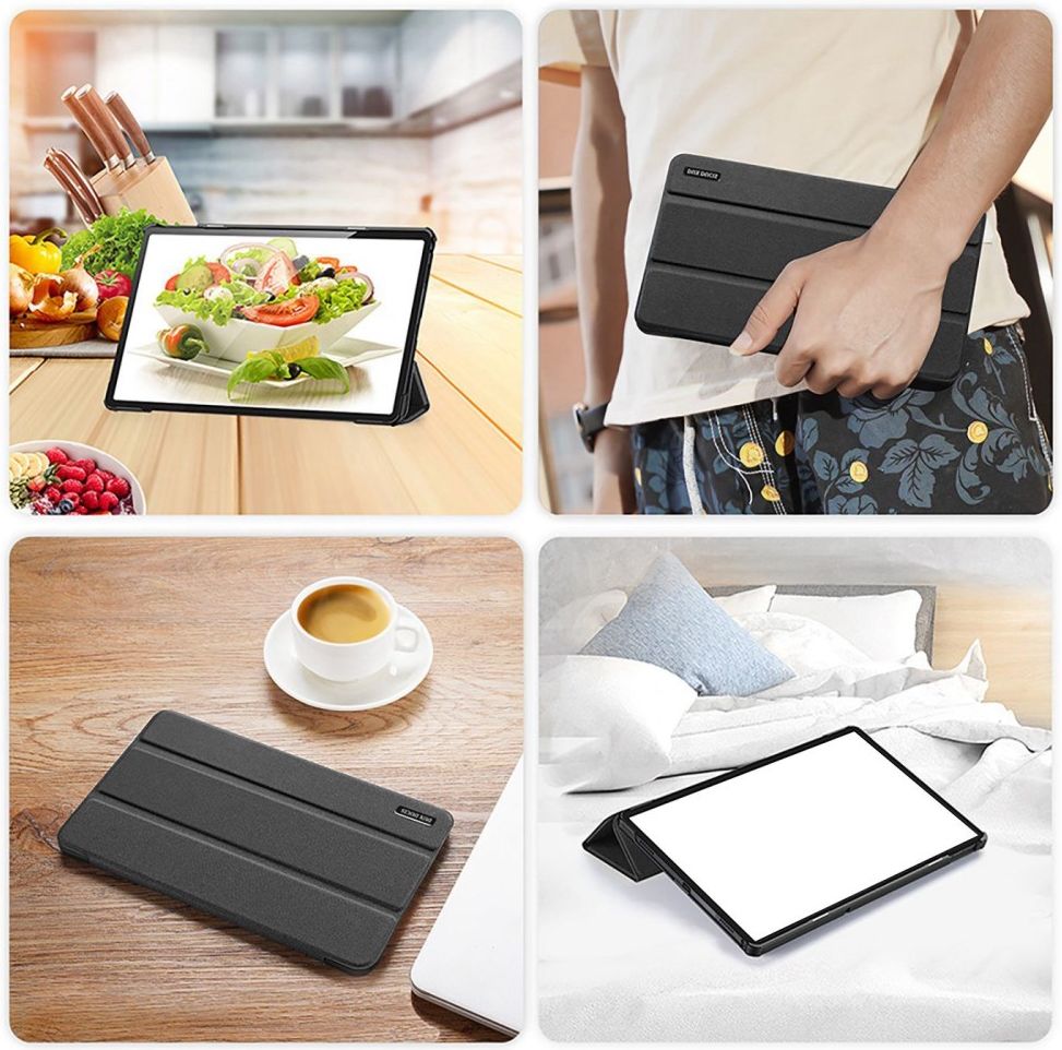 Dux Ducis Domo Lenovo Tab M10 Plus Gen 3 (10.6) Hoes Book Case Zwart afbeelding 9