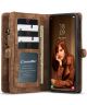 CaseMe 2-in-1 Samsung Galaxy S22 Hoesje Book Case Back Cover Bruin