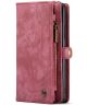 CaseMe 008 Samsung Galaxy S22 Hoesje Book Case Back Cover Rood
