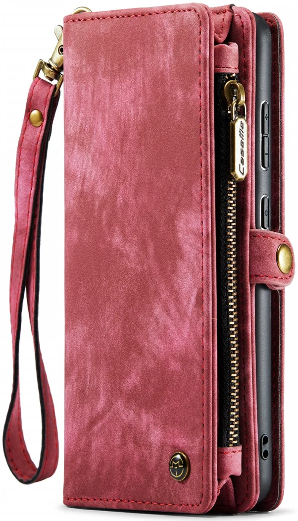 CaseMe 008 Samsung Galaxy S22 Hoesje Book Case Back Cover Rood afbeelding 6