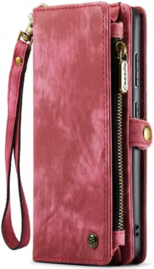 CaseMe 008 Samsung Galaxy S22 Hoesje Book Case Back Cover Rood afbeelding 6