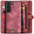 CaseMe 008 Samsung Galaxy S22 Hoesje Book Case Back Cover Rood afbeelding 2