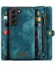 CaseMe 008 Samsung Galaxy S22 Hoesje Book Case Back Cover Groen