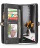 CaseMe 008 Samsung S22 Ultra Hoesje Book Case Back Cover Zwart