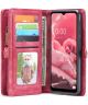 CaseMe 2-in-1 Samsung A13 5G / A04s Hoesje Book Case Back Cover Rood