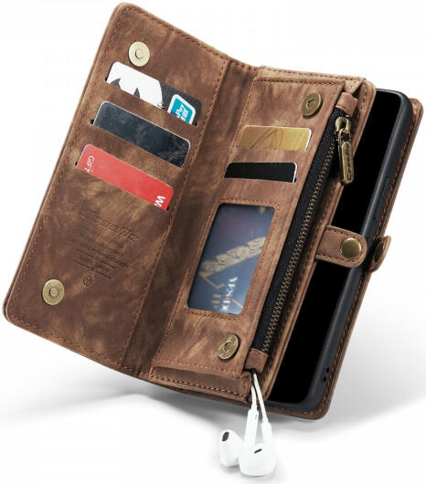 CaseMe 008 Samsung Galaxy A53 Hoesje Book Case en Back Cover Bruin afbeelding 2
