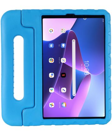 Lenovo Tab M10 Plus Gen 3 (10.6) Kinder Tablethoes met Handvat Blauw Hoesjes