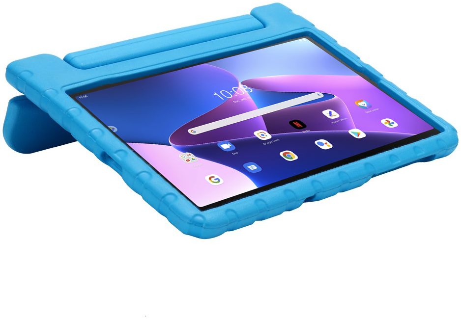Lenovo Tab M10 Plus Gen 3 (10.6) Kinder Tablethoes met Handvat Blauw afbeelding 9