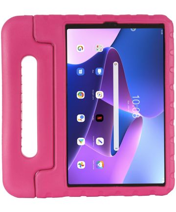 Lenovo Tab M10 Plus Gen 3 (10.6) Kinder Tablethoes met Handvat Roze Hoesjes