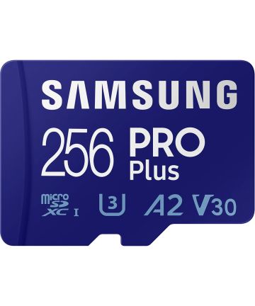 Samsung PRO Plus MicroSDXC Geheugenkaart (2021) 256GB Blauw Geheugenkaarten