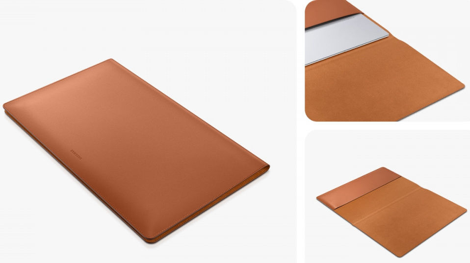 Samsung Leather Sleeve voor Galaxy Book/Laptop/Tablet 13.3 Inch Bruin afbeelding 6