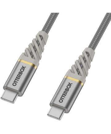 OtterBox Premium Power Delivery USB-C naar USB-C Kabel 1 Meter Grijs Kabels