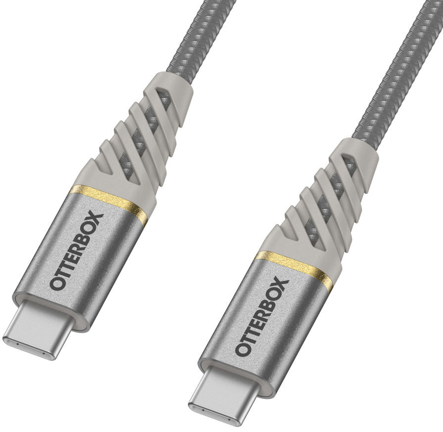 OtterBox Premium Power Delivery USB-C naar USB-C Kabel 1 Meter Grijs afbeelding 1