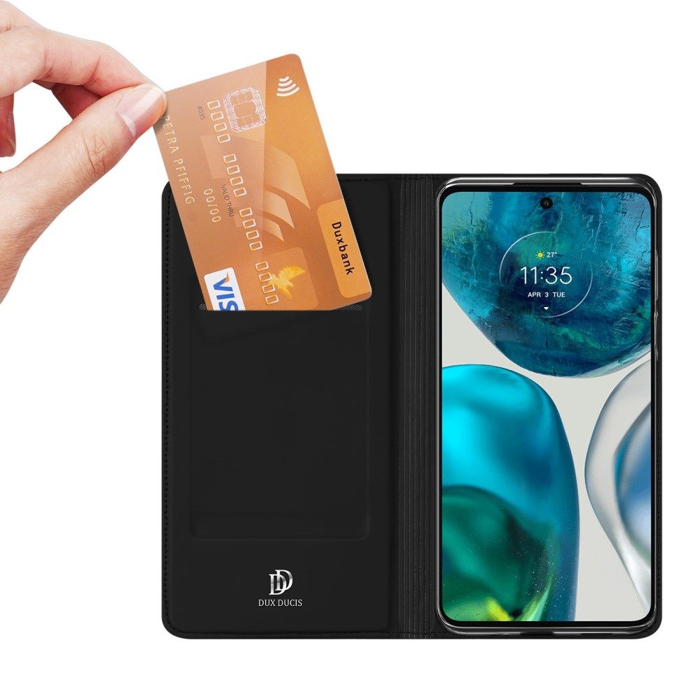 Dux Ducis Skin Pro Series Motorola Moto G52 Hoesje Portemonnee Zwart afbeelding 2