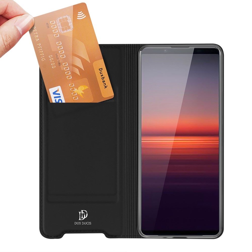 Dux Ducis Skin Pro Series Sony Xperia 1 IV Hoesje Portemonnee Zwart afbeelding 2