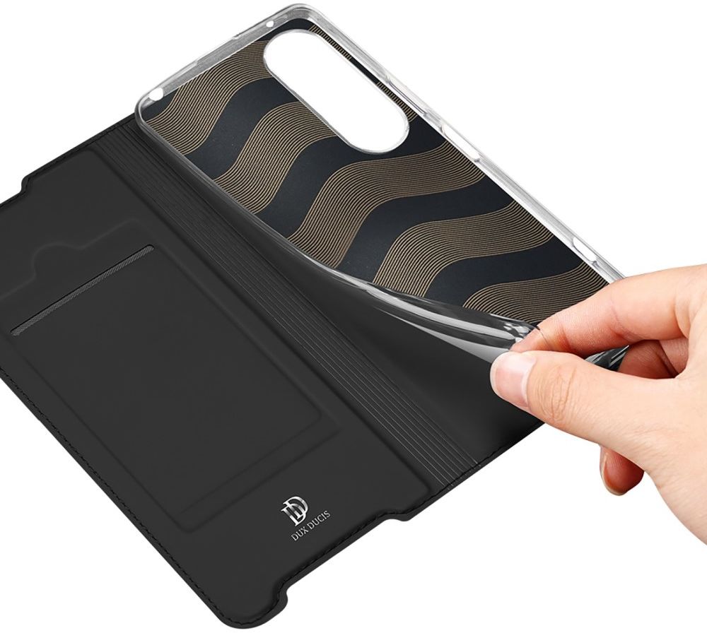 Dux Ducis Skin Pro Series Sony Xperia 1 IV Hoesje Portemonnee Zwart afbeelding 6