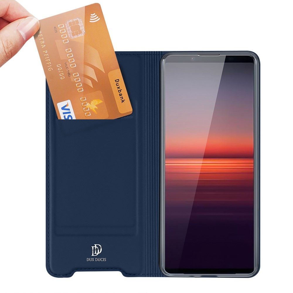 Dux Ducis Skin Pro Series Sony Xperia 1 IV Hoesje Portemonnee Blauw afbeelding 2