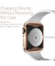 Dux Ducis Somo - Apple Watch 7/8/9 41MM Hoesje - Full Protect TPU - Roze Goud