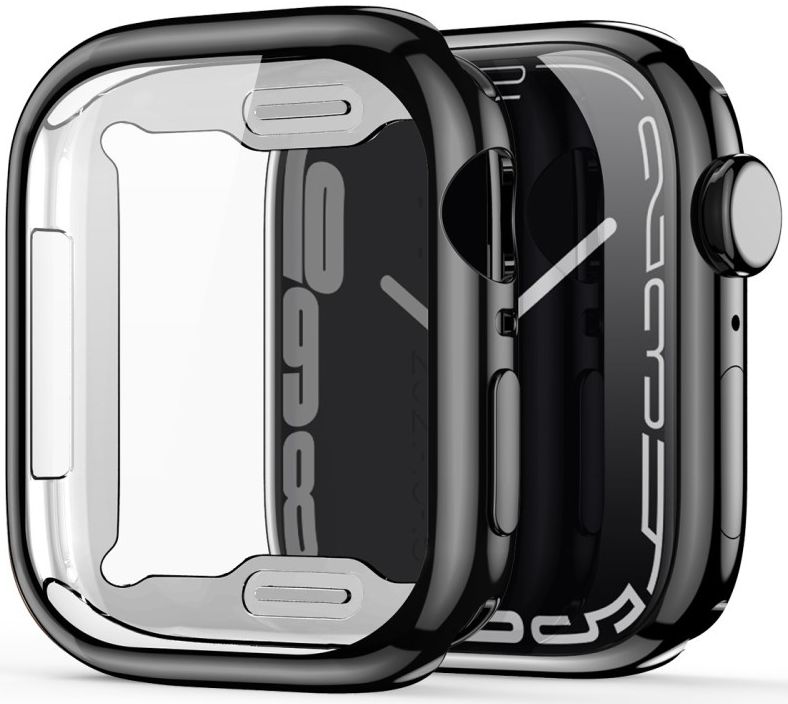 Dux Ducis Somo - Apple Watch 7/8/9 45MM Hoesje - Full Protect - TPU -  Zwart afbeelding 1