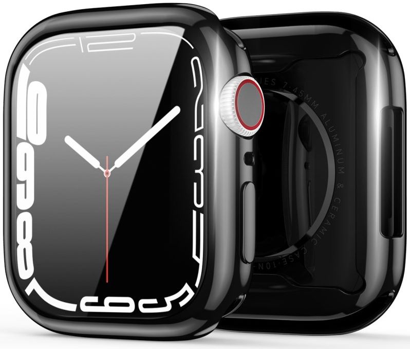 Dux Ducis Somo - Apple Watch 7/8/9 45MM Hoesje - Full Protect - TPU -  Zwart afbeelding 2
