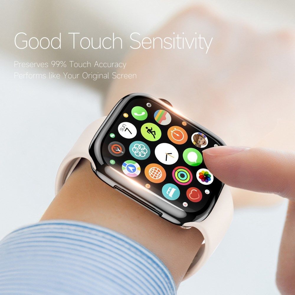 Dux Ducis Somo - Apple Watch 7/8/9 45MM Hoesje - Full Protect - TPU -  Zwart afbeelding 5