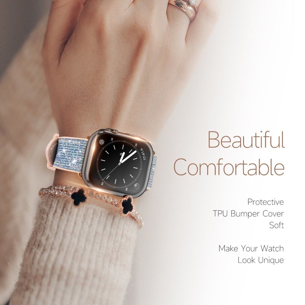Dux Ducis Somo - Apple Watch 7/8/9 45MM Hoesje - Full Protect - TPU -  Zwart afbeelding 8