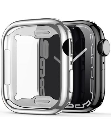 Dux Ducis Somo - Apple Watch 7/8/9 45MM Hoesje - Full Protect - TPU - Zilver Cases