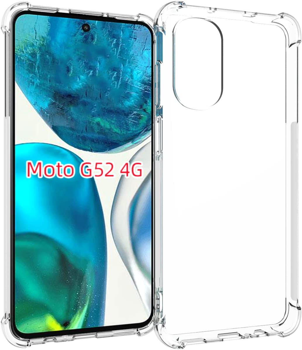 Motorola Moto G52 Hoesje Schokbestendig en Dun TPU Transparant afbeelding 1