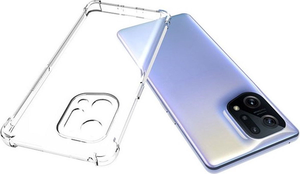Oppo Find X5 Hoesje Schokbestendig en Dun TPU Transparant afbeelding 11