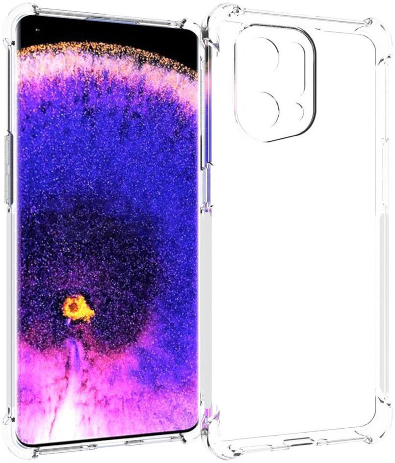 Oppo Find X5 Hoesje Schokbestendig en Dun TPU Transparant afbeelding 1