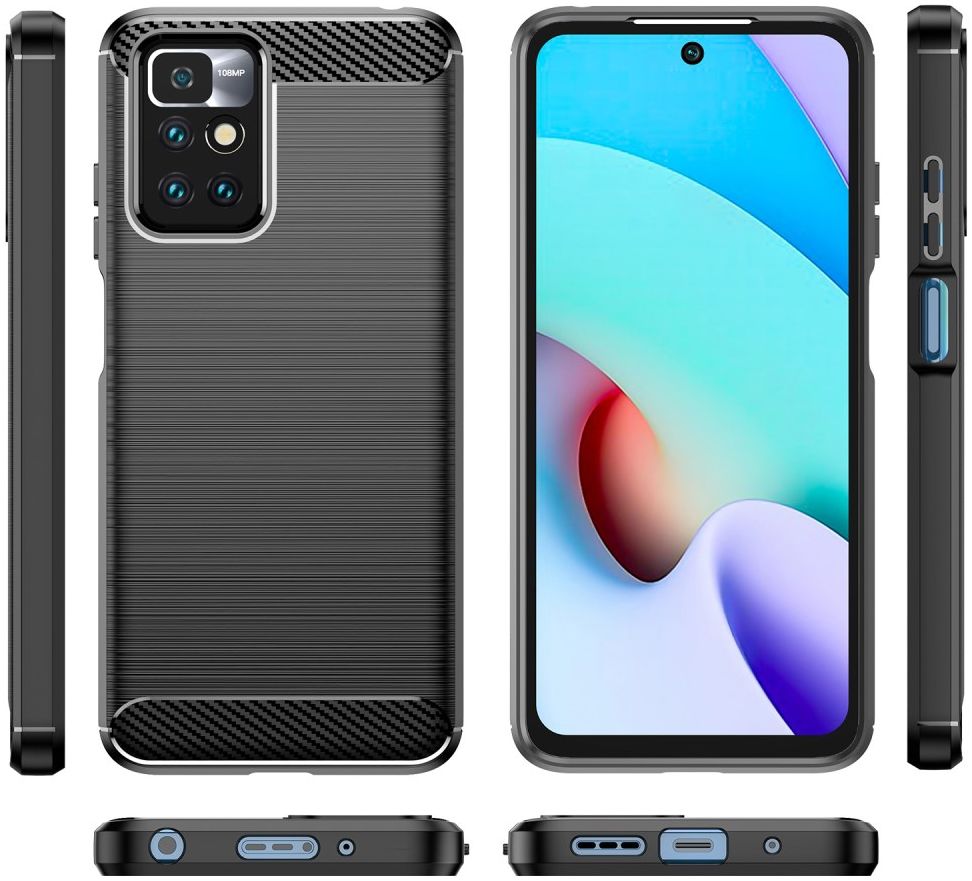 Xiaomi Redmi Note 11 / 11S Hoesje Geborsteld TPU Back Cover Zwart afbeelding 11