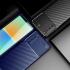 Sony Xperia 10 IV Hoesje Siliconen Carbon TPU Back Cover Blauw afbeelding 6