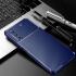 Sony Xperia 10 IV Hoesje Siliconen Carbon TPU Back Cover Blauw afbeelding 5