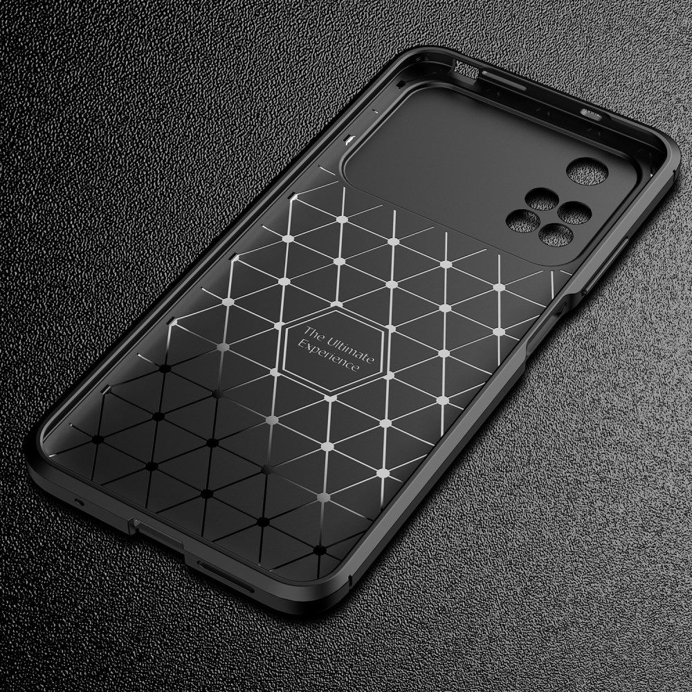 Xiaomi Poco M4 Pro 4G Hoesje Siliconen Carbon TPU Back Cover Zwart afbeelding 8