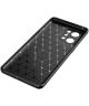 Oppo Find X5 Hoesje Siliconen Carbon TPU Back Cover Blauw