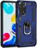 Xiaomi Redmi Note 11 / 11S Hoesje Hybride Kickstand Back Cover Blauw afbeelding 2