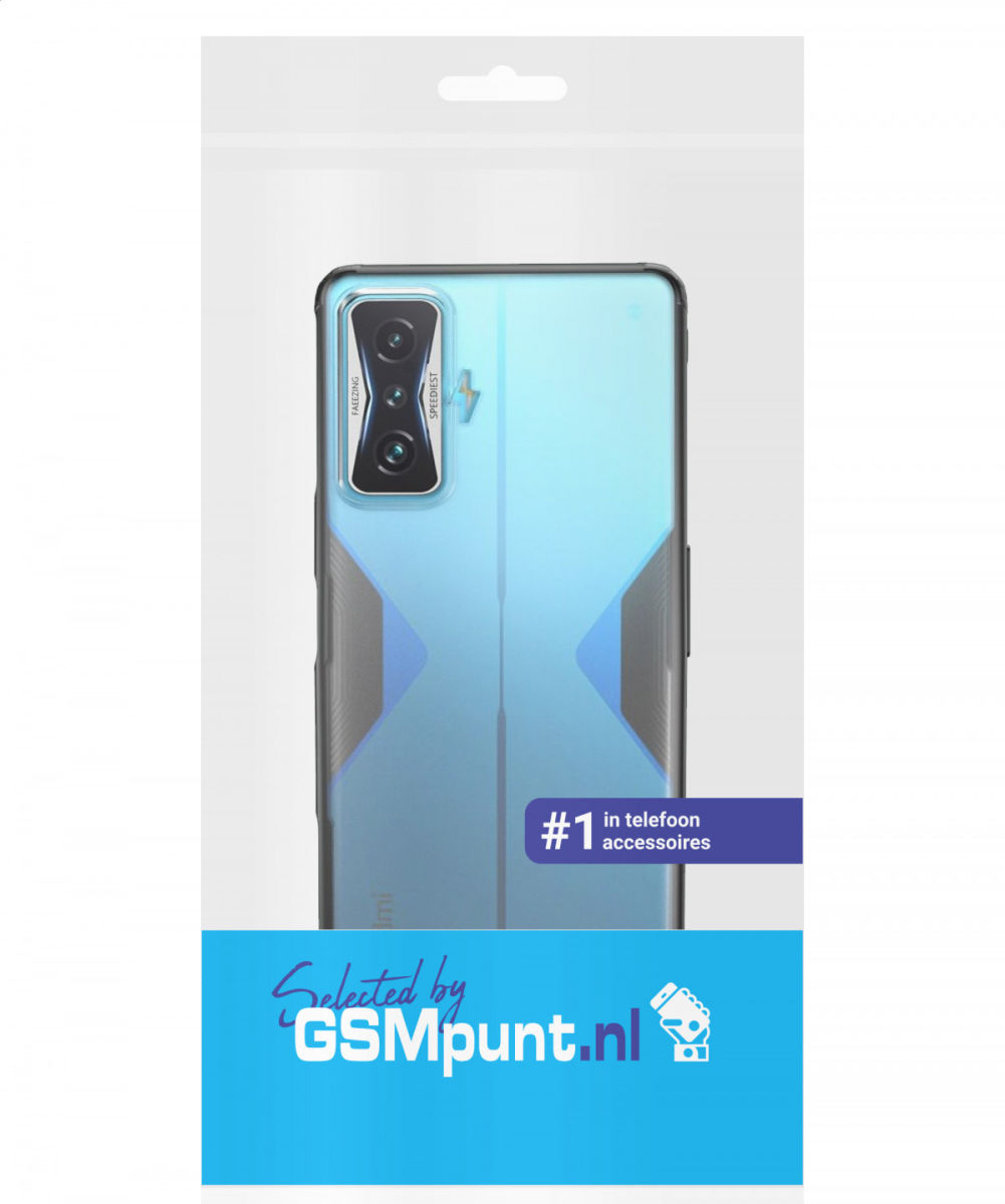 Xiaomi Poco F4 GT Hoesje Armor Back Cover Transparant Zwart afbeelding 9
